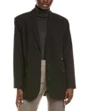Kenneth Cole Boyfriend Jacket In Black