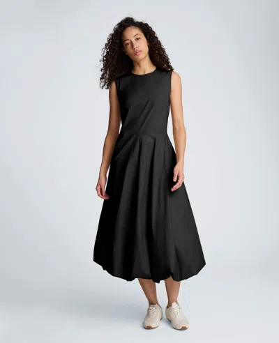 Kenneth Cole Bubble Hem Midi Dress In Black
