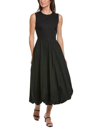 Kenneth Cole Bubble Hem Midi Dress In Black