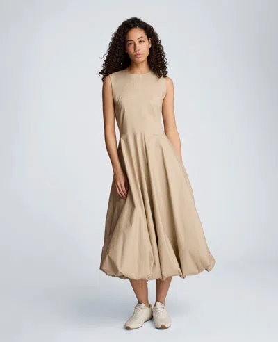 Kenneth Cole Bubble Hem Midi Dress In Neutral