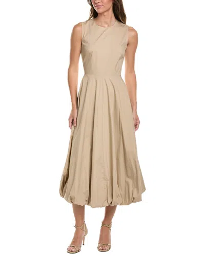 Kenneth Cole Bubble Hem Midi Dress In Neutral