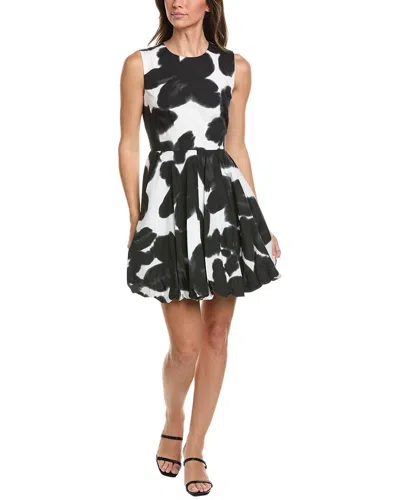 Kenneth Cole Bubble Hem Mini Dress In White