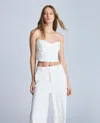 Kenneth Cole Women's Bustier Camisole In Pure White