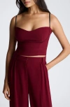 Shop Kenneth Cole Bustier Camisole In Wineberry