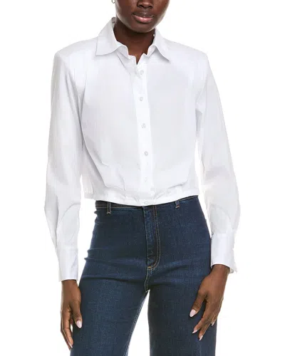 Kenneth Cole Button Front Shirt In White