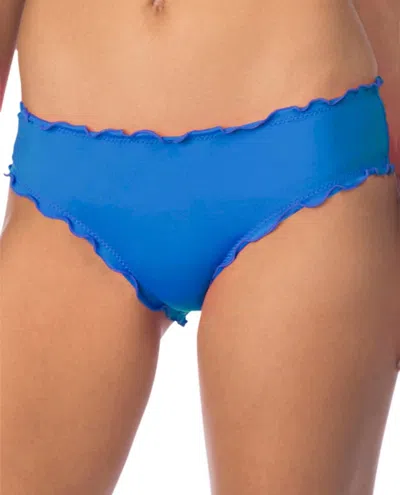 Kenneth Cole Cheeky Bikini Bottom In Frill Of It Periwinkle In Blue