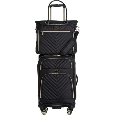 Kenneth Cole Chelsea Travel Two-piece Set In Black