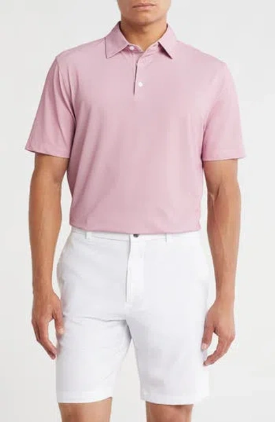 Kenneth Cole Chevron Piqué Golf Polo In Pink