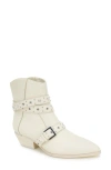 Kenneth Cole Cheyenne Stud Bootie In Whitecap Leather