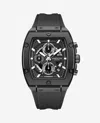 Kenneth Cole Chronograph Sport Silicone Watch In Black