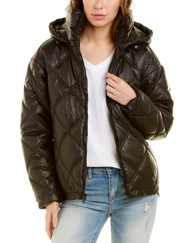 Kenneth Cole Cire Short Puffer Coat In Blue