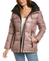 Kenneth Cole Cire Short Puffer Coat In Brown