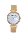 Kenneth Cole 클래식 크리스털 장식 36mm 시계 In Gold