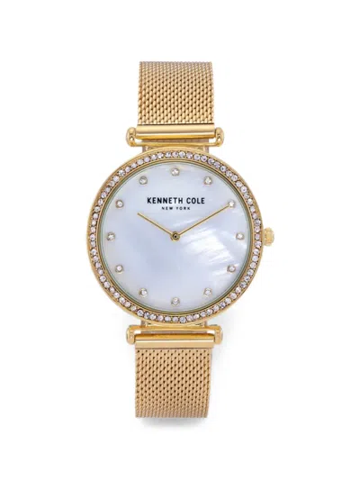 Kenneth Cole 클래식 크리스털 장식 36mm 시계 In Gold