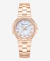Kenneth Cole Classic Crystal Lined Outer Dial Rose Gold Bracelet Watch