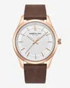 Kenneth Cole Classic Strap Watch In Brown