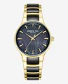 Kenneth Cole Classic Two Tone Bracelet Watch In Gold