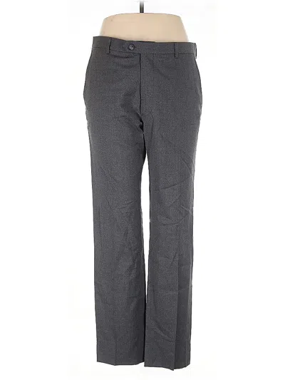 Pre-owned Kenneth Cole Collection Wool Pants In Gray
