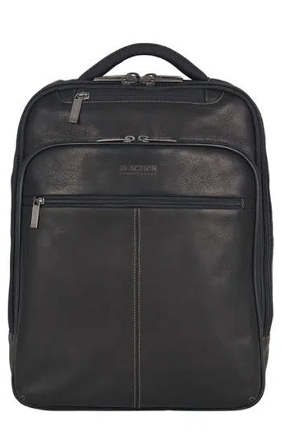 Kenneth Cole Colombian Leather Backpack In Black