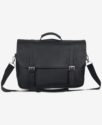 Kenneth Cole Colombian Leather Flapover Messenger Bag In Multi