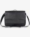 Kenneth Cole Columbian Leather Crossbody 15.6-inch Laptop & Tablet Messenger Bag In Black