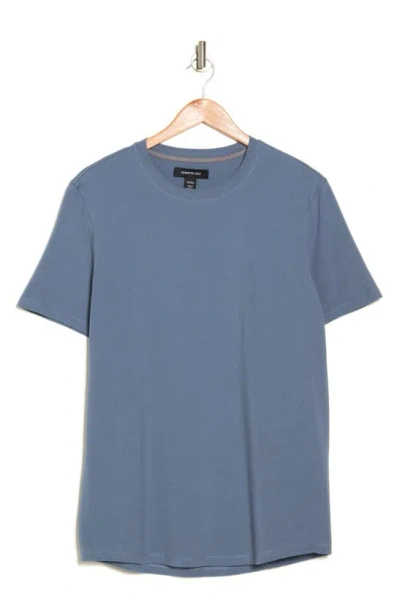 Kenneth Cole Cotton Blend T-shirt In Blue