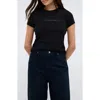 Kenneth Cole Cotton-modal Graphic T-shirt In Black