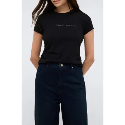 Kenneth Cole Cotton-modal Graphic T-shirt In Black