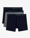 Kenneth Cole Cotton Modal Stretch Boxer Brief 3-pack In Multicolor