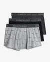 Kenneth Cole Cotton Stretch Trunks 3-pack In Gray
