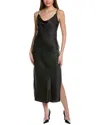 Kenneth Cole Cowl Neck Slip Dress In Black
