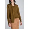 Kenneth Cole Cowl Neck Sweater With Attached Scarf In Multi