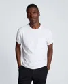 Kenneth Cole Crew Tee With Pocket In White