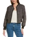 Kenneth Cole Plaid Crop Bomber