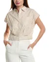 Kenneth Cole Cropped Shirt In White