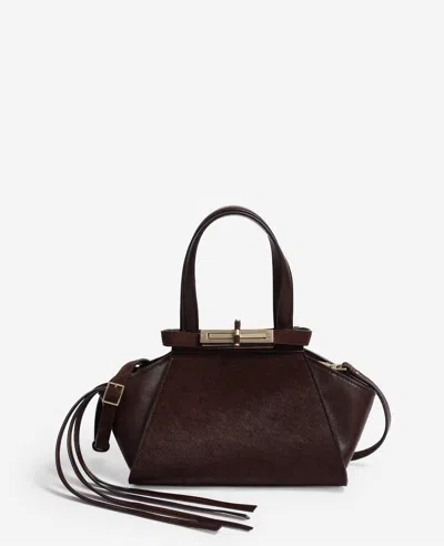 Kenneth Cole Crosby Small Satchel In Chocolate
