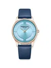 Kenneth Cole 크리스털 베젤 34mm 시계 In Blue