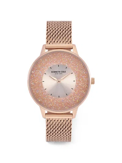 Kenneth Cole 크리스털 장식 33mm 시계 In Gold