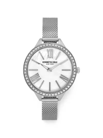 Kenneth Cole 크리스털 장식 40mm In Silver