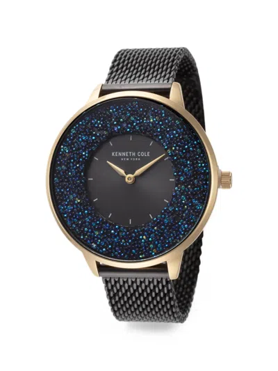 Kenneth Cole 크리스털 장식 메시 33mm 시계 In Metallic