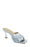 Kenneth Cole Darby Slide Sandal In Silver Leather