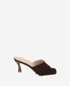 Kenneth Cole Darby Slide Sandal In Chocolate Suede