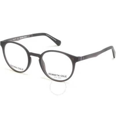 Kenneth Cole Demo Round Men's Eyeglasses Kc0319 020 50 In Gray