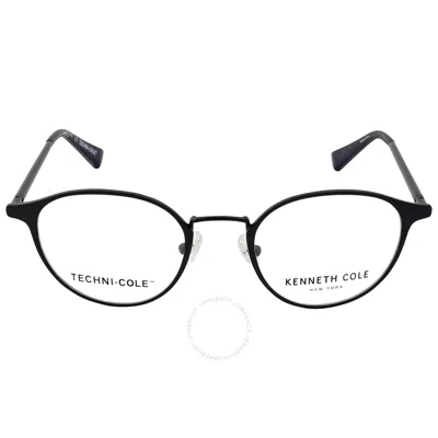 Kenneth Cole Demo Round Men's Eyeglasses Kc0324 002 49 In Black
