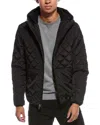 Kenneth Cole Diamond Quilted Coat In Black