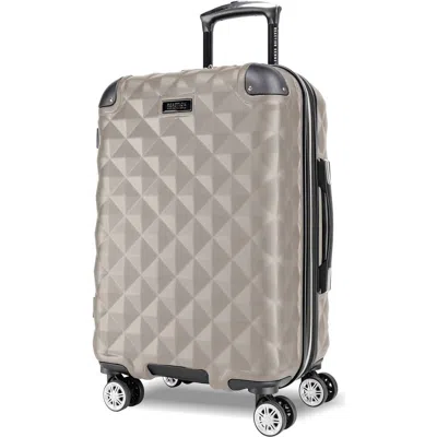 Kenneth Cole Diamond Tower 20-inch Hardside Spinner Suitcase In Brown