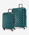 Kenneth Cole Diamond Tower Hard Side Expandable Suitcase In Blue