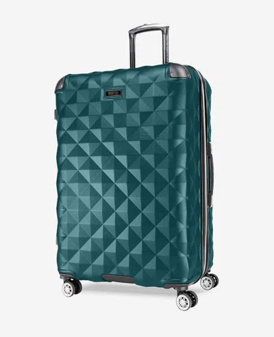 Kenneth Cole Diamond Tower Hard Side Expandable Suitcase In Blue