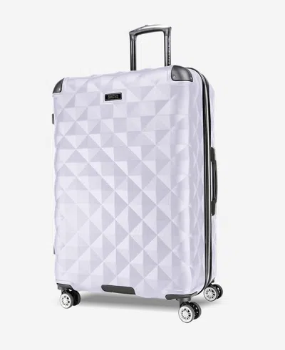 Kenneth Cole Diamond Tower Hard Side Expandable Suitcase In Purple