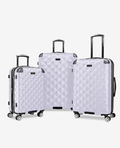 Kenneth Cole Diamond Tower Hard Side Expandable Suitcase In Purple